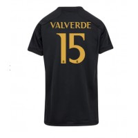 Dámy Fotbalový dres Real Madrid Federico Valverde #15 2023-24 Třetí Krátký Rukáv